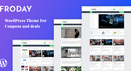 Froday – Chủ đề WordPress về phiếu giảm giá và ưu đãi