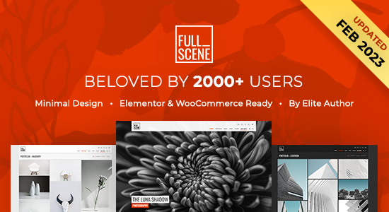 FullScene - Portfolio / Photography WordPress Theme