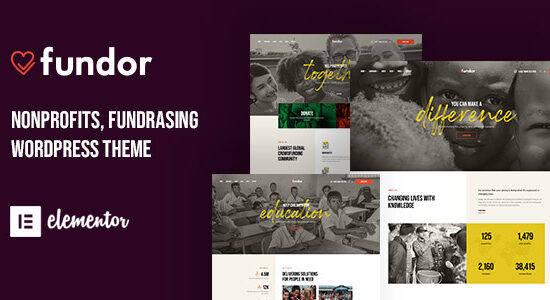 Fundor - Charity Nonprofit WordPress Theme