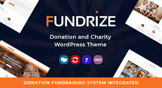 Fundrize | Responsive Donation & Charity WordPress Theme