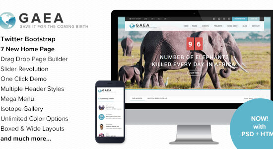 Gaea - Environmental WordPress Theme