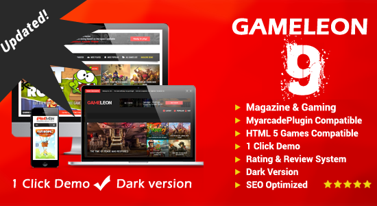 Gameleon - WordPress Gaming & Magazine Theme