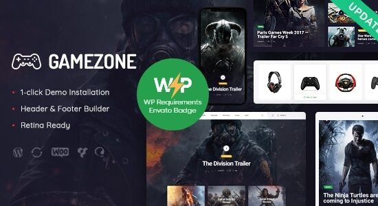 Gamezone | Blog trò chơi điện tử & Chủ đề WordPress cho cửa hàng Esports