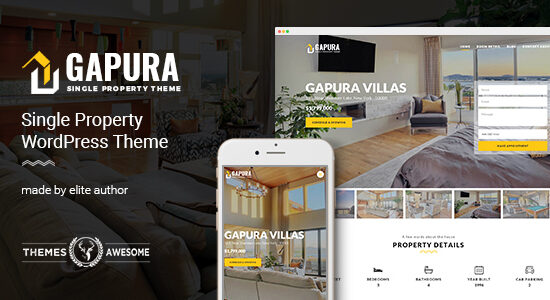 Gapura - Single Property WordPress Theme