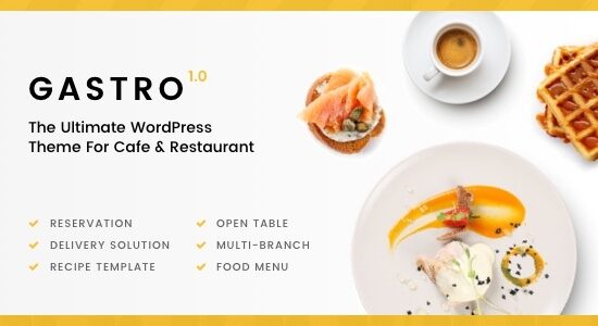 Gastro - Multipurpose Cafe & Restaurant WordPress Theme