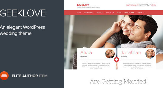 GeekLove - A Responsive WordPress Wedding Theme