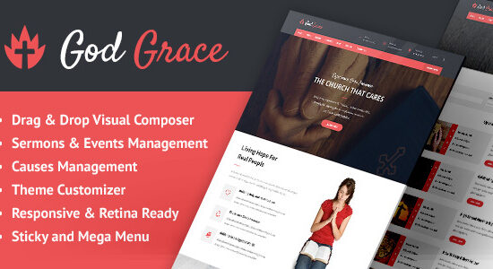 God Grace: Chủ đề WordPress của Nhà thờ