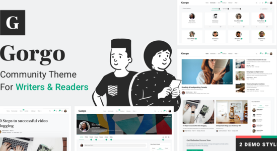 Gorgo - Multi-Purpose Collaborative Blog & Community BuddyPress Theme