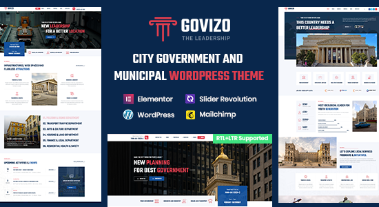 Govizo - Chủ đề WordPress của chính quyền và thành phố