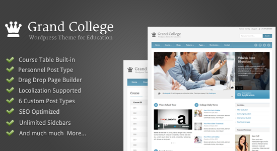 Grand College - Wordpress Theme For Education