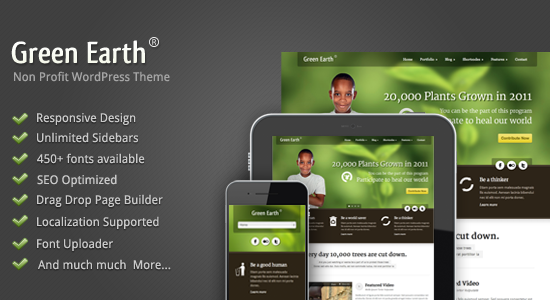 Green Earth - Environmental WordPress Theme