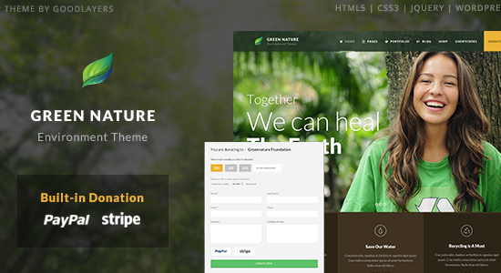 Green Nature - Environmental / Nonprofit WordPress