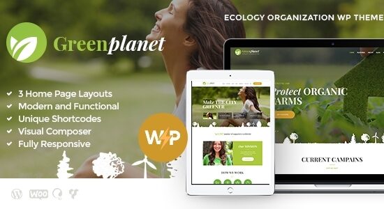 Green Planet | Chủ đề WordPress phi lợi nhuận về môi trường