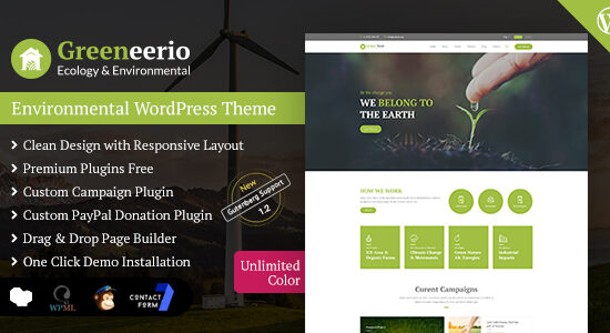 Greeneerio - Chủ đề WordPress về Sinh thái & Môi trường