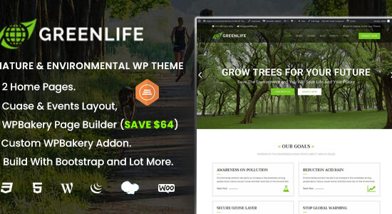 Greenlife - Chủ đề WP về Thiên nhiên và Môi trường