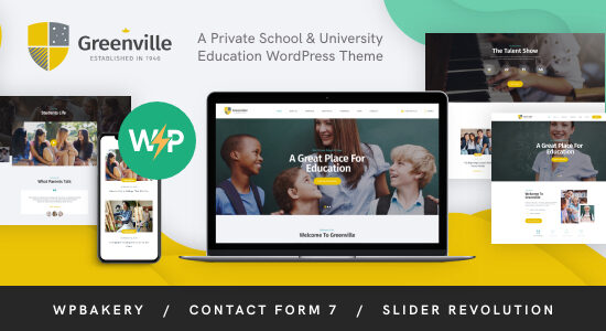 Greenville | Private School & University Education WordPress Theme