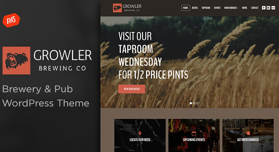 Growler - Brewery WordPress Theme