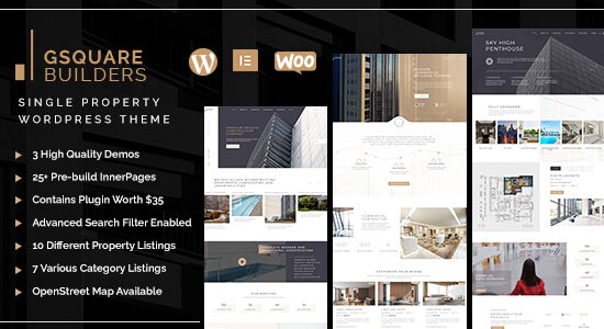 Gsquare - Real Estate Theme