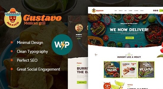 Gustavo | Chủ đề WordPress cho Nhà hàng, Quán bar & Nhà hàng Mexican Grill