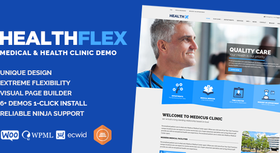 HEALTHFLEX - Doctor Medical Clinic & Health WordPress Theme