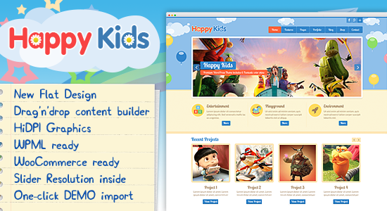 Happy Kids - Children WordPress Theme