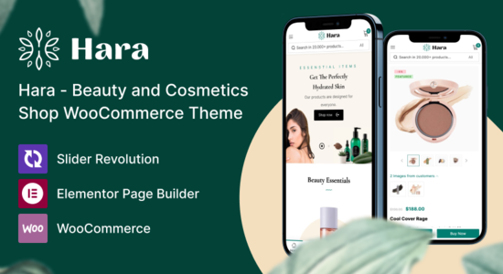 Hara - Chủ đề WooCommerce cho cửa hàng mỹ phẩm và làm đẹp