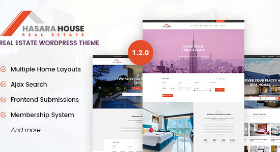 Hasara House - Real Estate Responsive WordPress Theme