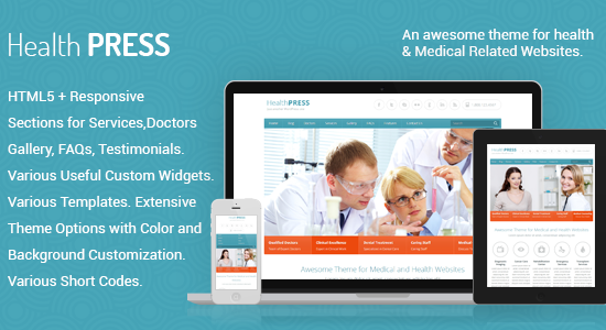 HealthPress - Medical WordPress Theme