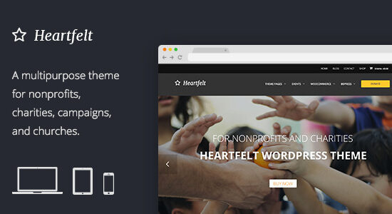 Heartfelt: Chủ đề WordPress đáp ứng nhân đạo