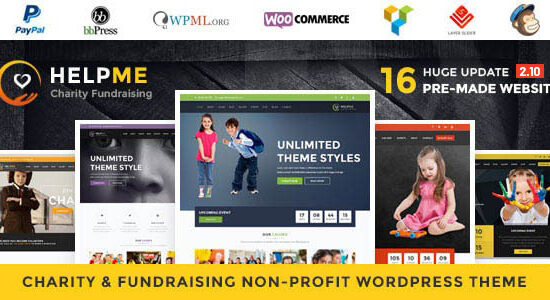 HelpMe - Nonprofit Charity WordPress Theme