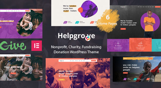 Helpgrove - Chủ đề WordPress từ thiện phi lợi nhuận