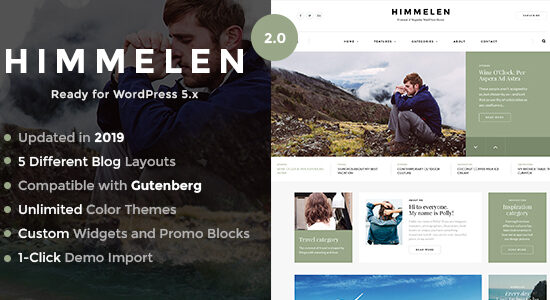 Himmelen - Personal Minimal WordPress Blog Theme