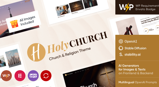 Holy Church | Religion, Charity & Nonprofit WordPress Theme