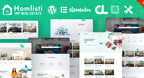 Homlisti – Real Estate WordPress Theme + RTL