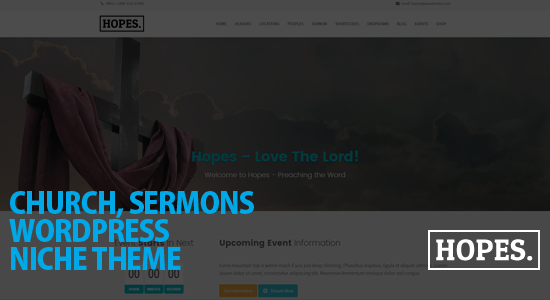 Hopes - Church & Multi-Purpose WordPress Theme