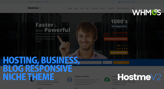 Hostme v2 - Responsive WordPress Theme