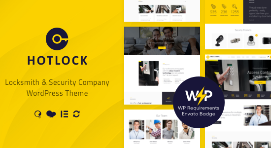 HotLock | Chủ đề WordPress về hệ thống an ninh & thợ khóa + RTL