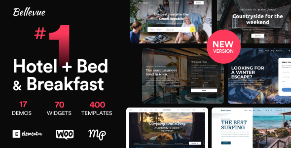 Hotel + Bed and Breakfast Booking Calendar Theme | Bellevue