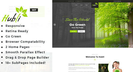 Hubli - Chủ đề WordPress về Môi trường