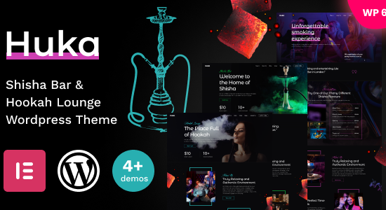 Huka - Chủ đề WordPress cho Quán bar Shisha & Phòng chờ Hookah