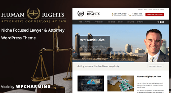 HumanRights - Chủ đề WordPress của Luật sư và Luật sư