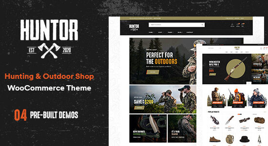 Huntor - Hunting & Outdoor Shop WooCommerce theme