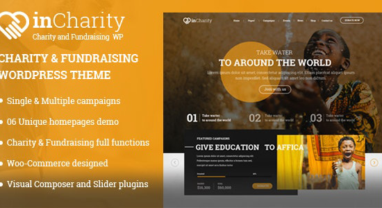 InCharity | Fundraising, Non-profit organization WordPress Theme