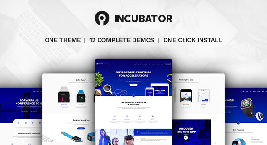 Incubator - WordPress Startup Business Theme