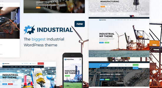 Industrial - Factory Business WordPress Theme