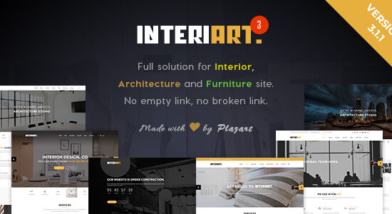 InteriArt - Chủ đề WordPress về Nội thất & Đồ nội thất