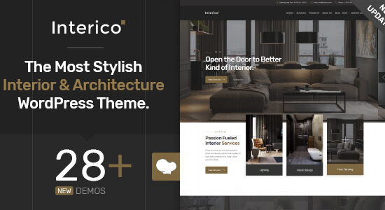 Interico - Chủ đề WordPress về Thiết kế nội thất & Kiến trúc
