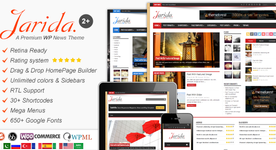 Jarida - Responsive WordPress News Theme, Magazine, Blog