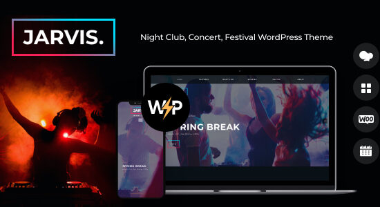 Jarvis - Night Club, Concert, Festival WordPress Theme