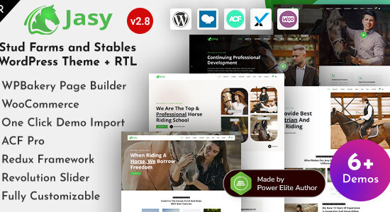 Jasy - Equestrian & Horse Stables WordPress Theme